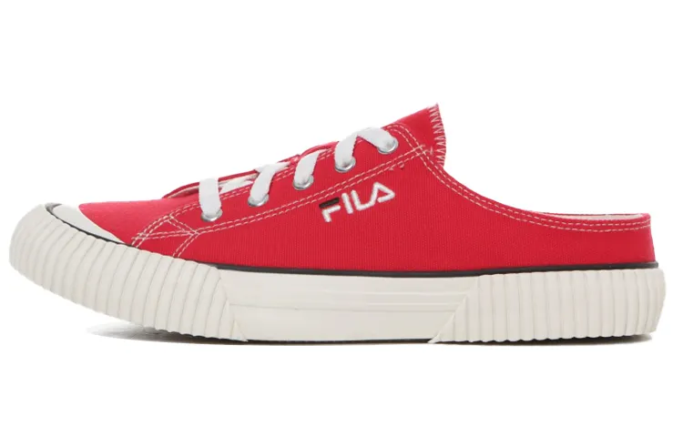 FILA Bumper Mule Ver 2 Canvas Low top Skateboard Shoes Unisex Red