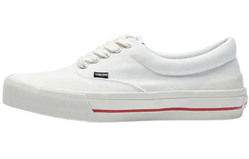 Vision Street Wear Skate Pro CVO Collection Canvas Skateboard Lightweight Low top Skateboard Shoes Unisex White