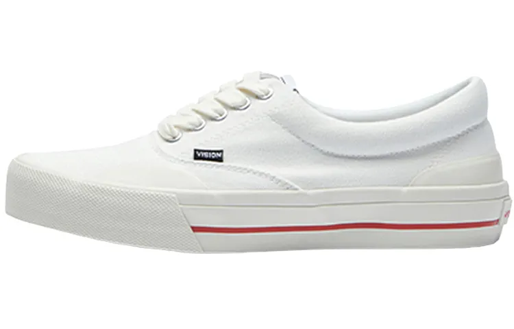 Vision Street Wear Skate Pro CVO Collection Canvas Skateboard Lightweight Low top Skateboard Shoes Unisex White