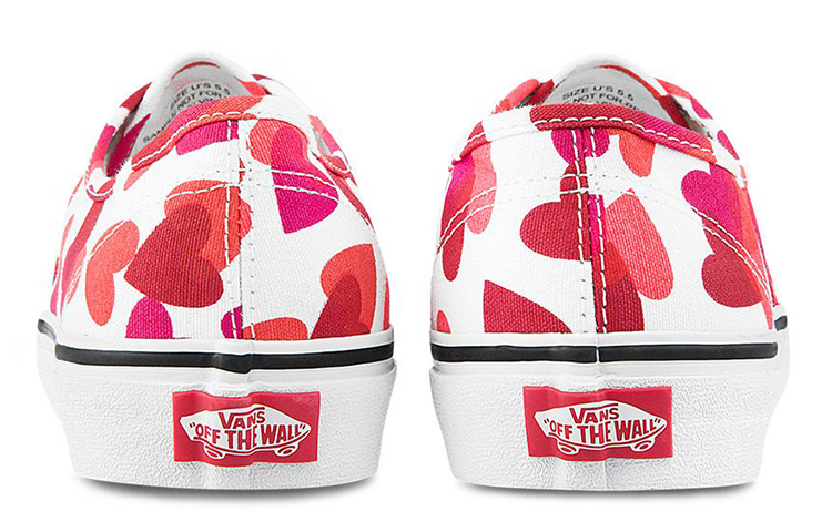 Кеды Vans Authentic (бело-красные) — фото 5