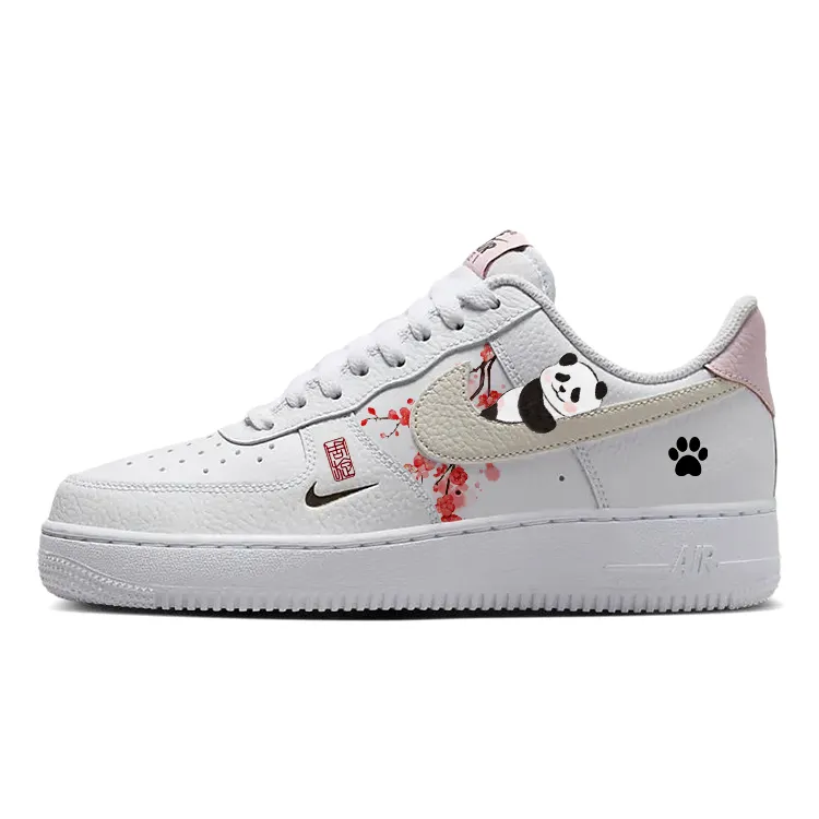 Nike Air Force 1 Slip Resistant, Abrasion Resistant, Lightweight Low top Skateboard Shoes Women's White Pink