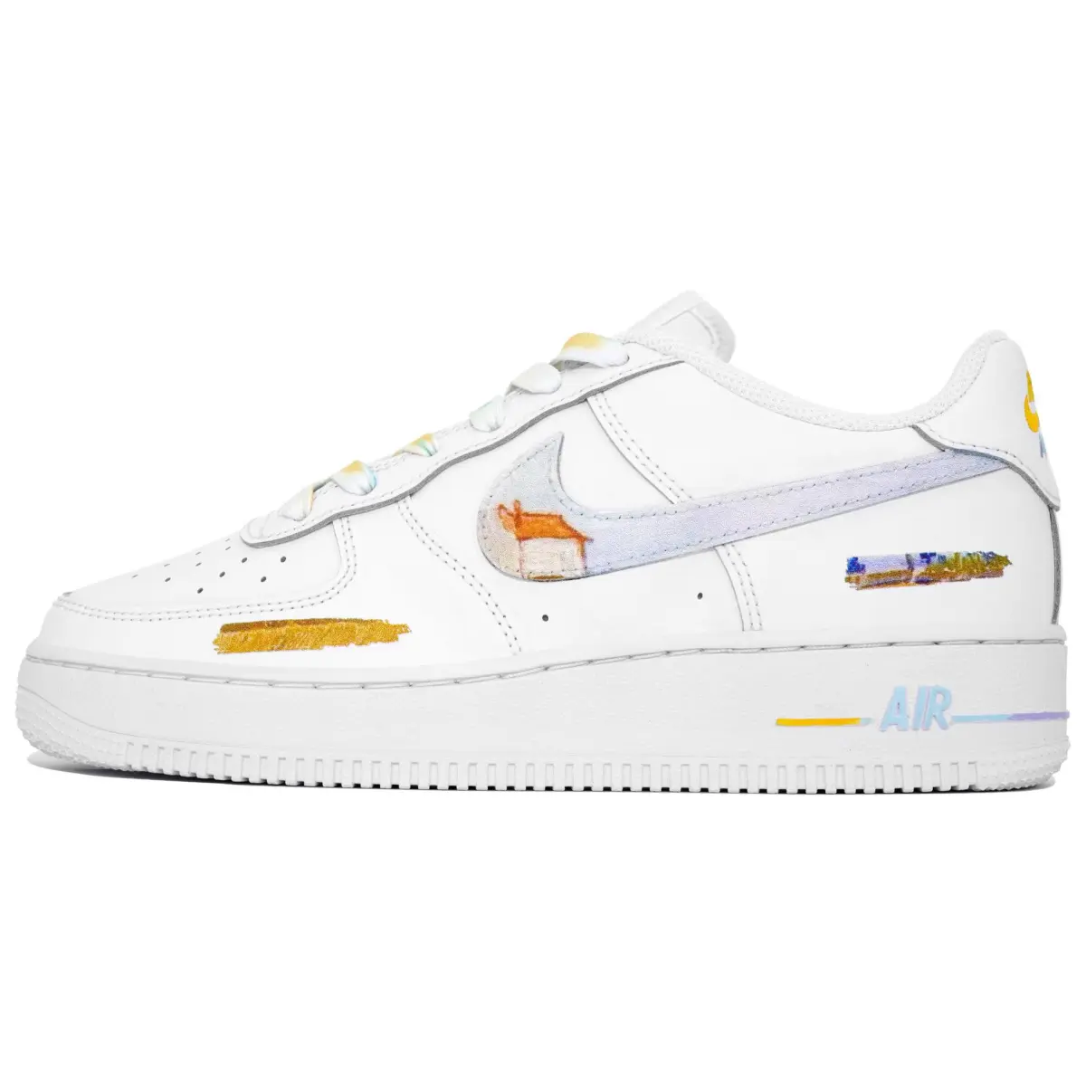 Nike Air Force 1 Myriad Flowers Entwined, Artistic Moment, Van Gogh, Wheat Field Coverage Thermal Coverage