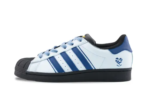 Adidas Originals SUPERSTAR Blue Steel Concerto Coverage Impact Resistance Abrasion Resistant