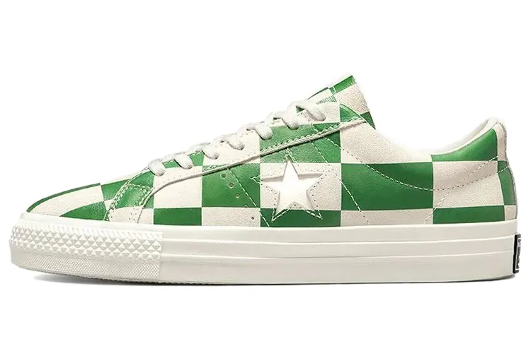 One Star Converse Low 'Warped Board - Medium Green'