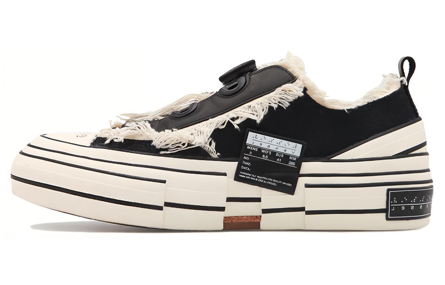 XVESSEL x Yohji Yamamoto G.O.P. Lows Street Individual Design Deconstruction Patchwork Low top Skateboard Shoes Unisex