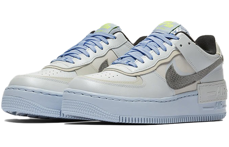 Женские кроссовки Nike Air Force 1 Shadow (голубые) — 雾蓝 — фото 3