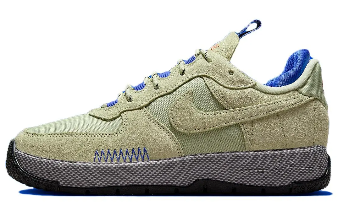 Nike Air Force 1 Wild Olive Aura Aquarius Blue Ashen Slate Racer Blue Women's