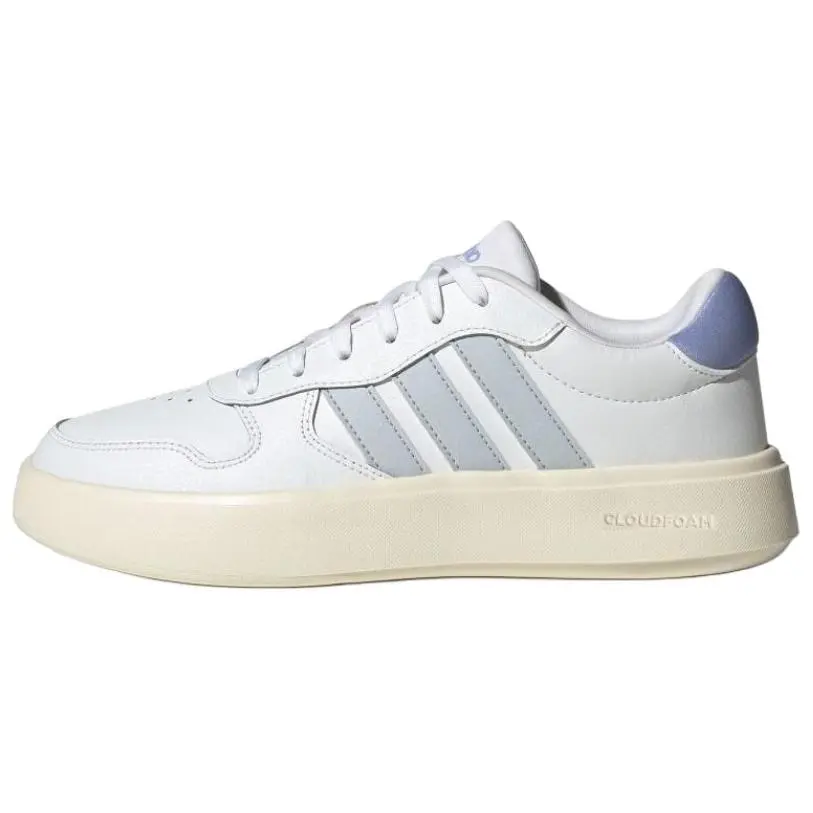 Adidas Slip Resistant Abrasion Resistant Slip Resistant Abrasion Resistant Low top Skateboard Shoes Women's White Blue