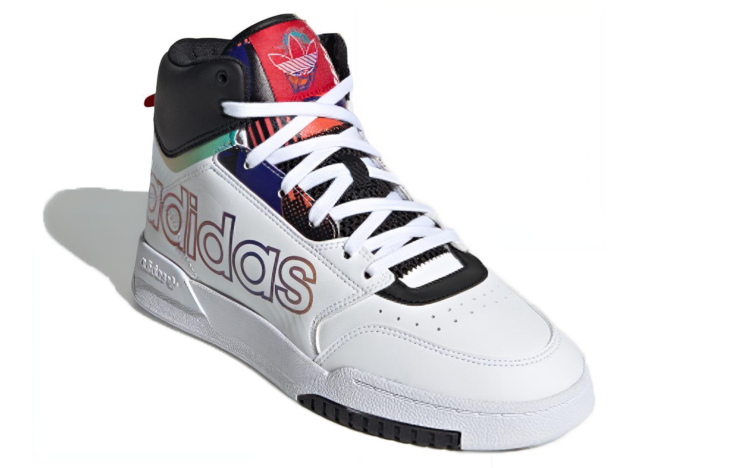 Женские кеды adidas Drop Step XL "CNY" (бело-черно-красно-фиолетовый) — Белый / чёрный / красный / фиолетовый — фото 3