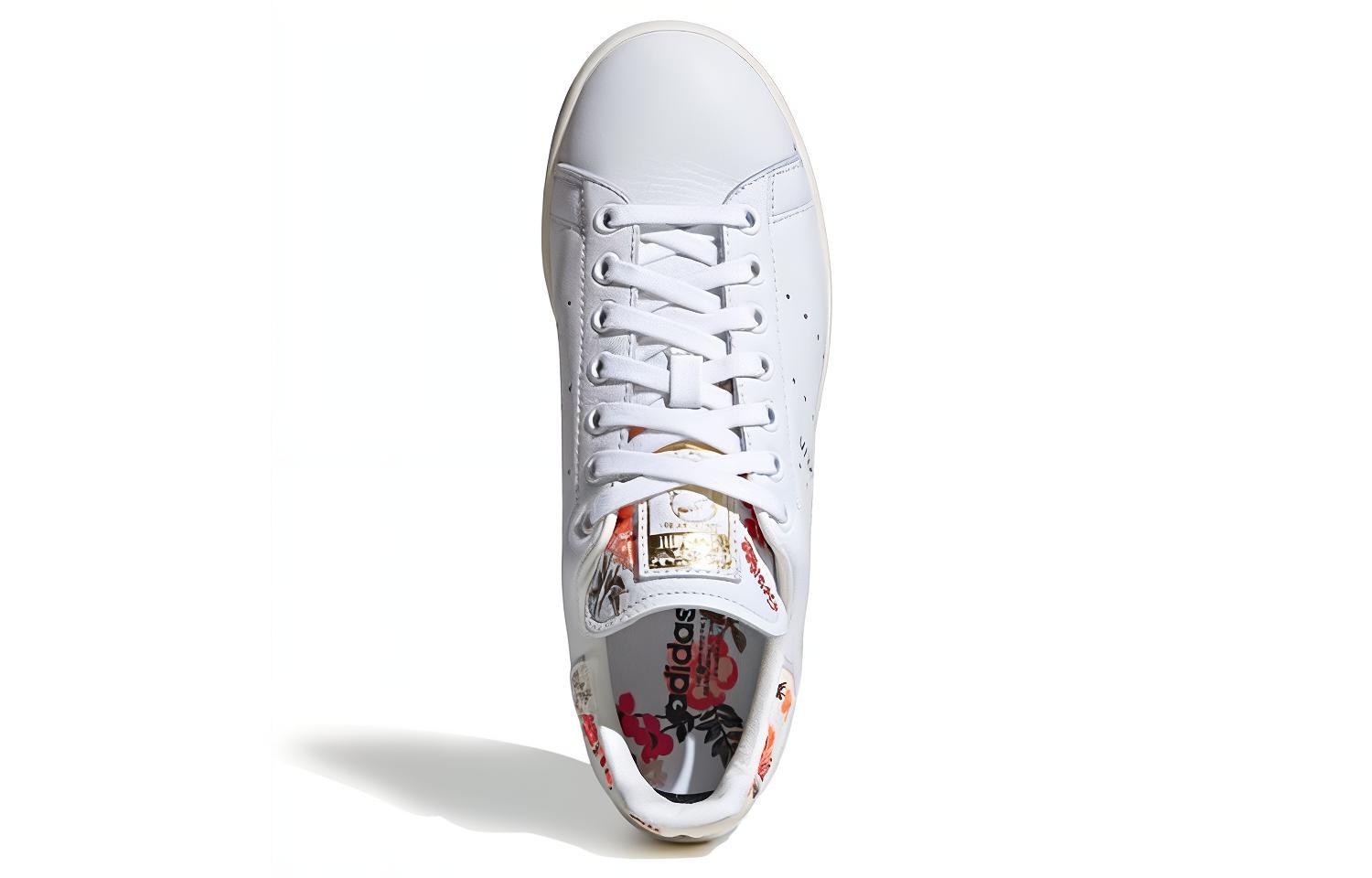Женские кеды adidas originals StanSmith (бело-золотые) — фото 5