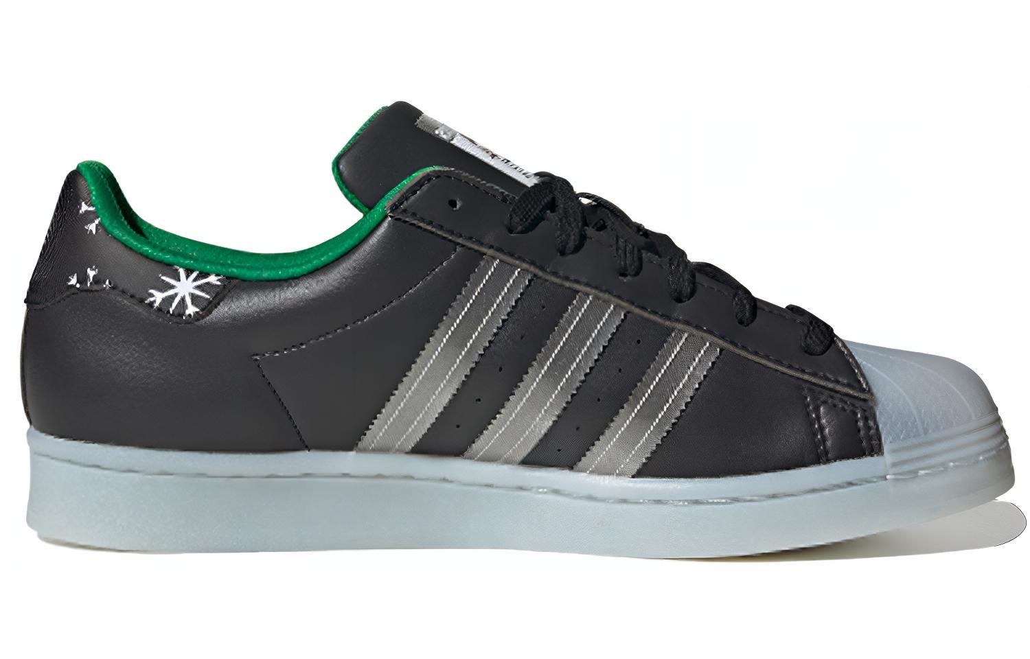 Кеды adidas originals (черно-серебряные) — фото 2