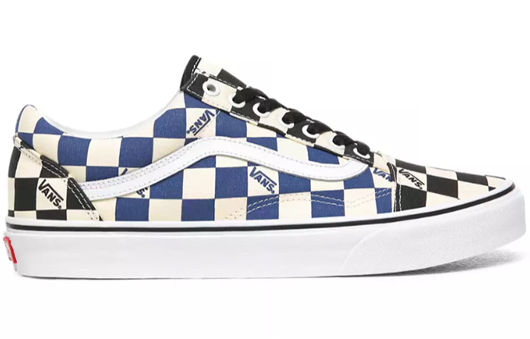 Кеды Vans Old Skool (черно-синие) — фото 2