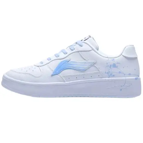 Li Ning Floating Boat Abrasion Resistant Breathable Low top Skateboard Shoes Men's White