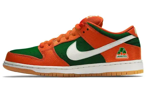 Jarritos x Nike Dunk SB Slip Resistant Cushioning Abrasion Resistant Low top Skateboard Shoes Men's Orange Green