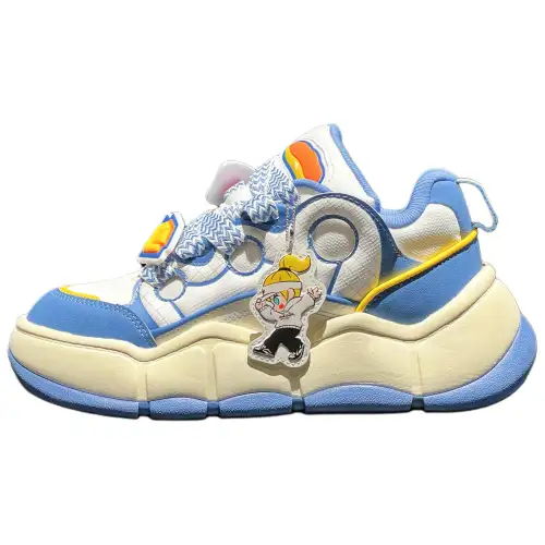 POP MART x Anta Special Scented Sachet Slip Resistant Abrasion Resistant Low top Skateboard Shoes Women's Blue Beige