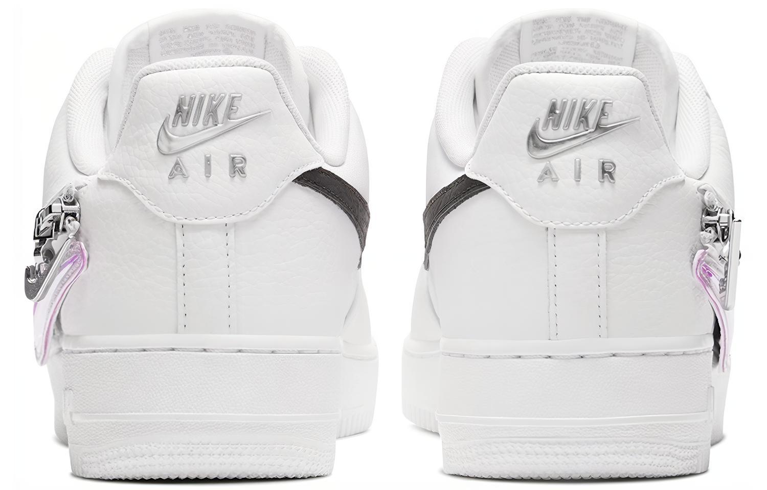 Кроссовки Nike Air Force 1 (белые) — Белый / чёрный — фото 5
