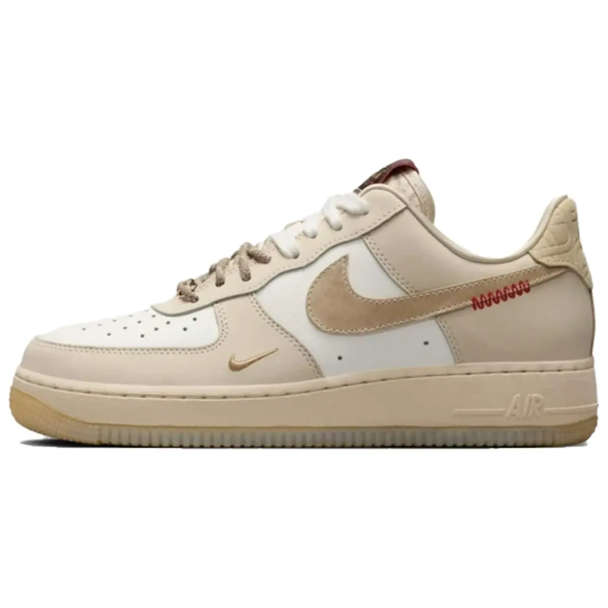 Nike Air Force 1 Low CNY Low top Skateboard Shoes Women's Light Brown