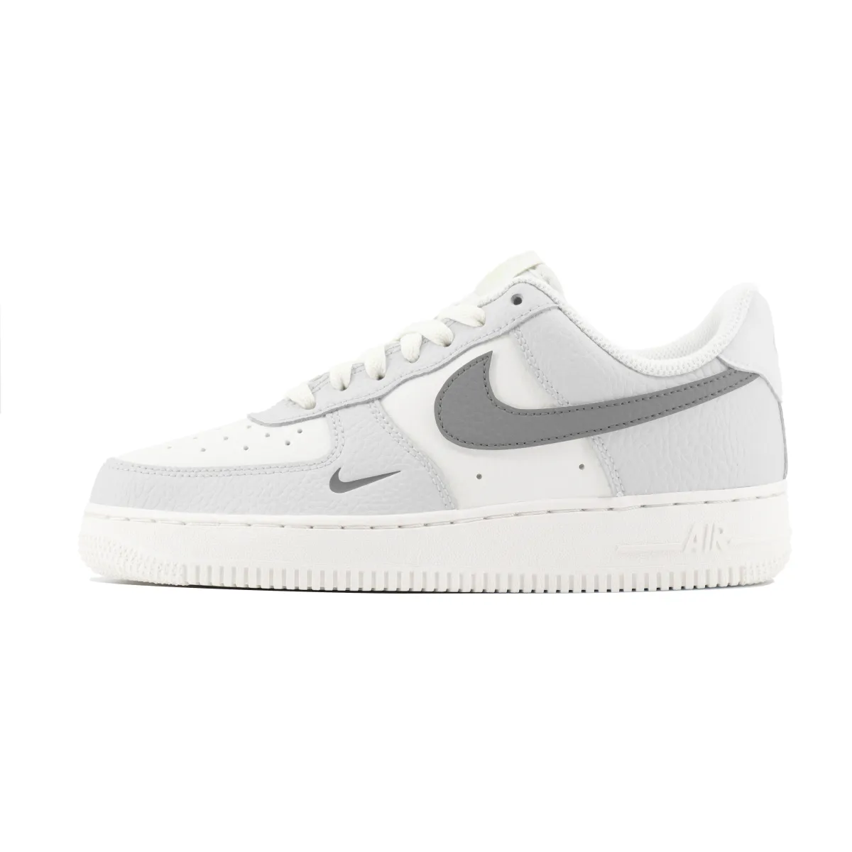 Nike Air Force 1 Abrasion Resistant Low top Skateboard Shoes Unisex White Gray