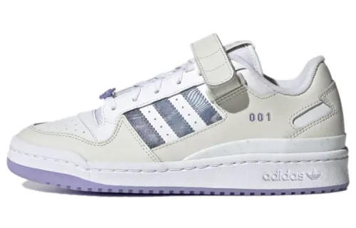 Adidas Originals FORUM Low Comfortable Abrasion Resistant Low top Skateboard Shoes Women's White Purple