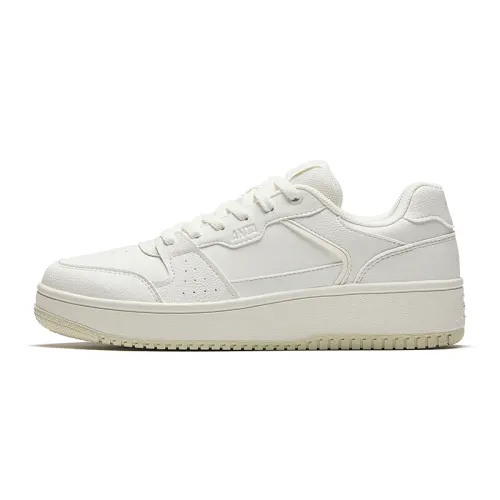 Anta Breaking Bamboo Synthetic Leather, Textile Slip Resistant Abrasion Resistant Low top Skateboard Shoes Women's