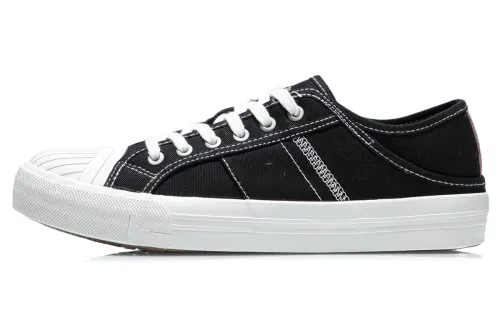 Li Ning Cookie Skateboard Shoes Men's Low Top Black