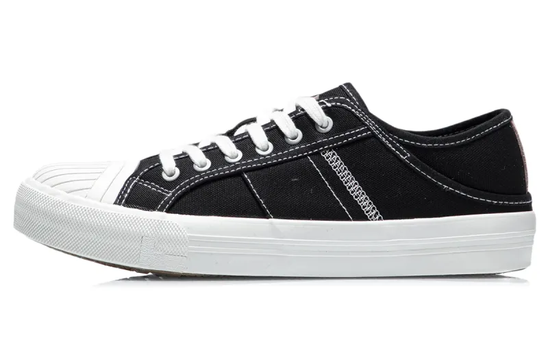Li Ning Cookie Skateboard Shoes Men's Low Top Black