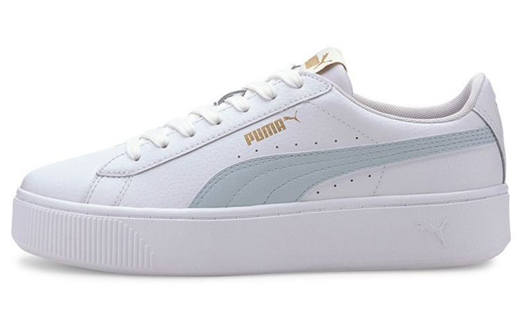 PUMA Vikky Stacked Casual Board Shoes White/Blue Women's