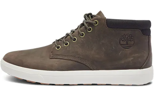 Timberland Skateboard Shoes Men's Mid Top Dark Brown
