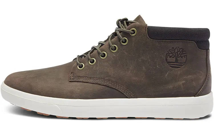 Timberland Skateboard Shoes Men's Mid Top Dark Brown