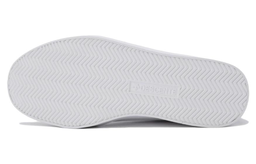DESCENTE Synthetic Leather Low top Skateboard Shoes Unisex White