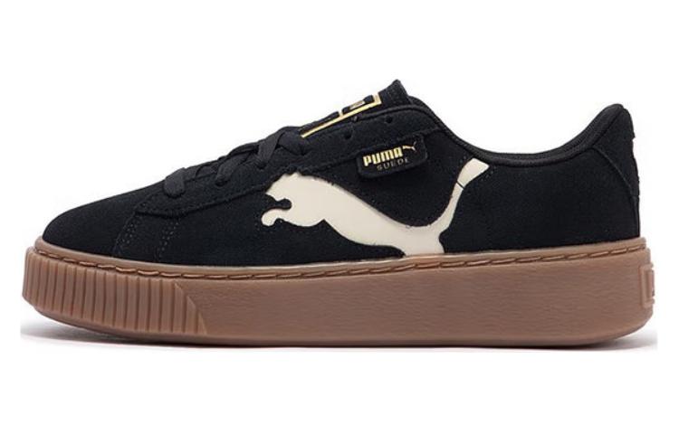 Женские кеды PUMA Suede Platform (черные)