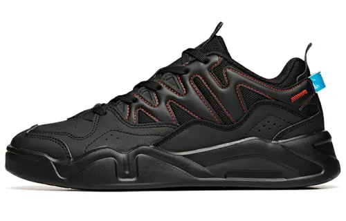 Anta Life Collection Low top Skateboard Shoes Men's Black Red