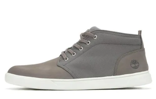 Timberland Top Grain Cow Leather Fashion Cushioning, Wear Resistant Mid top Skateboard Shoes Men's