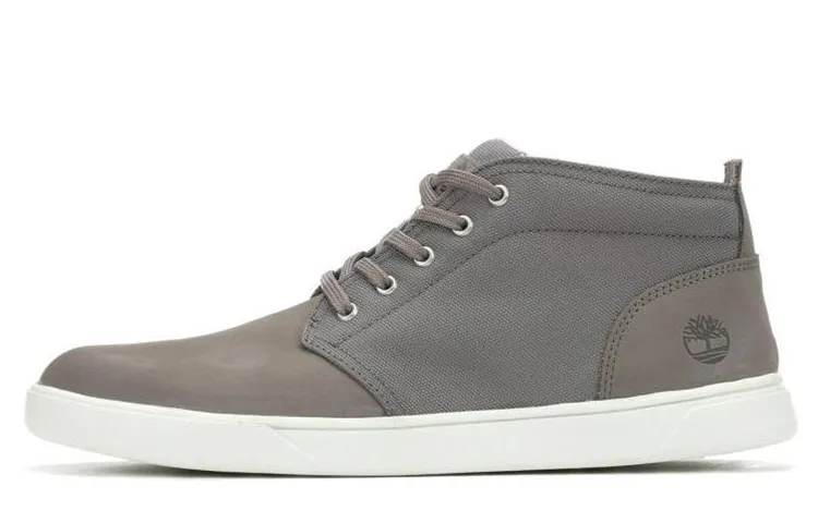Timberland Top Grain Cow Leather Fashion Cushioning, Wear Resistant Mid top Skateboard Shoes Men's