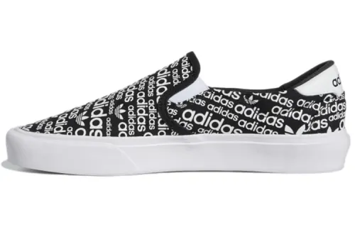 Adidas Court Rallye Slip 'Allover Logo - Black White'