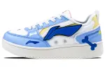 Li Ning Skateboard Shoes Women's White Blue Yellow