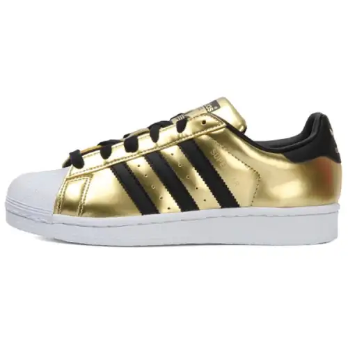 Adidas Originals Superstar W Low top Skateboard Shoes Women's Black Gold