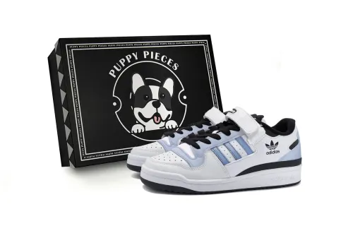 Adidas Originals FORUM Abrasion Resistant Abrasion Resistant Low top Skateboard Shoes Unisex Black Blue