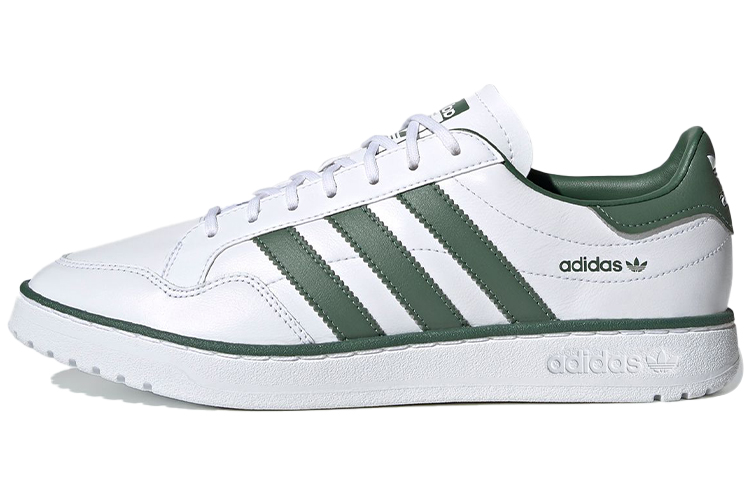 Кеды adidas originals Team Court (бело-зеленые) — фото 1