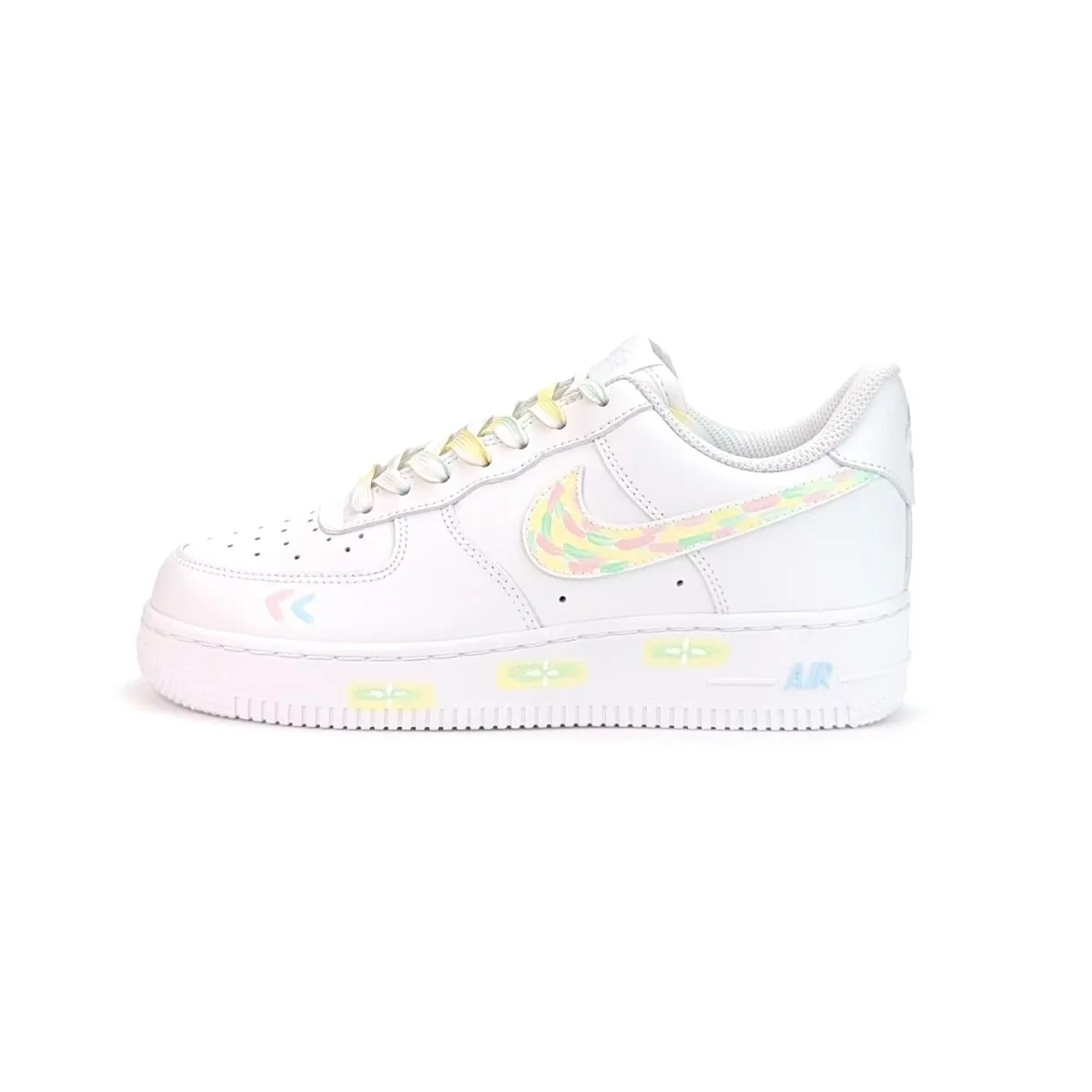Nike Air Force 1 Abrasion Resistant Abrasion Resistant Low top Skateboard Shoes Unisex White