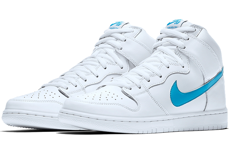 Кроссовки Nike Dunk SB Mulder (бело-синие) — 白/猎户蓝/白 — фото 3
