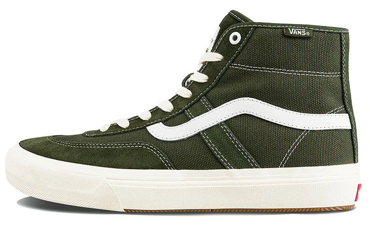 Vans Crockett High Pro Shoes Green Army Green