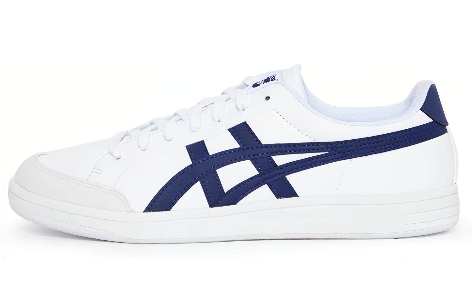 Onitsuka Tiger Onitsuka Tiger Advanti Entry Court polyester (polyester fiber) synthetic leather rubber leather suede trendy casual non-slip wear-resistant low-top sneakers men and women same style white blue