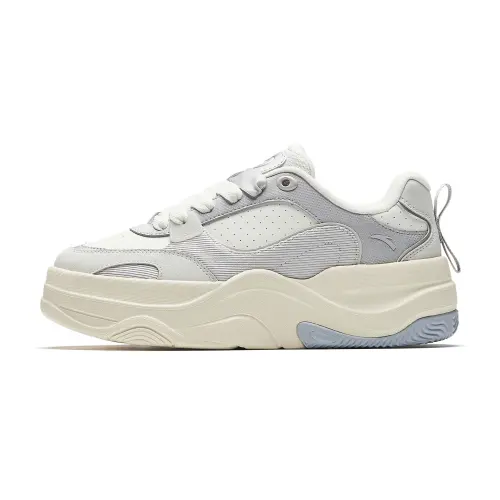 Anta Textile, Synthetic Leather Low top Skateboard Shoes Women's