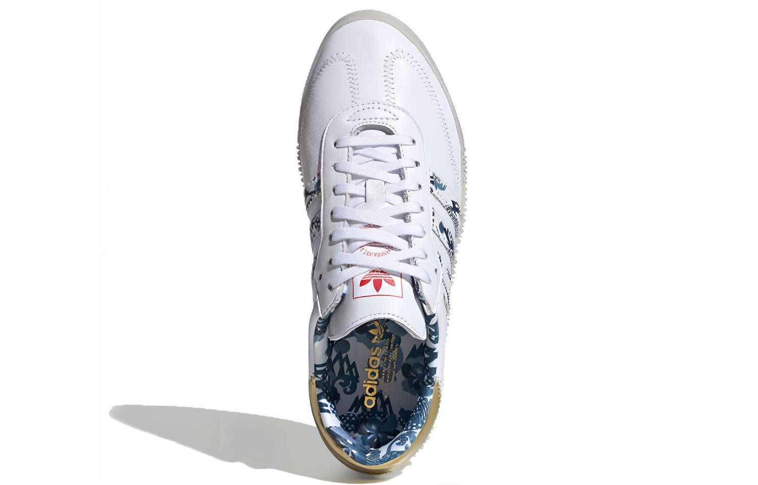 Женские кеды adidas Samba CNY (бело-серый) — фото 4