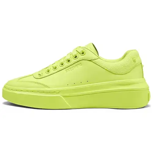 Skechers Court Classics Lightweight And Breathable Low top Skateboard Shoes Women's Lemon