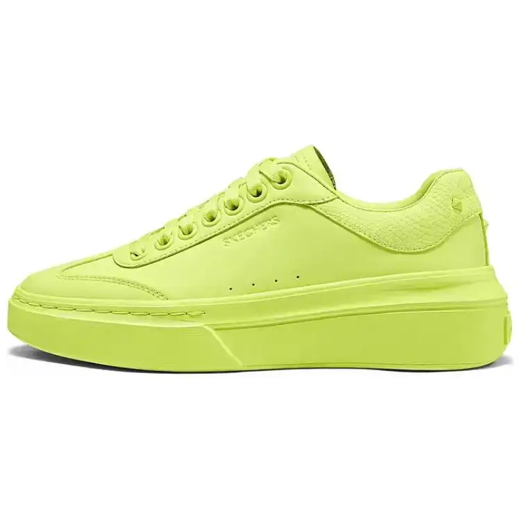 Skechers Court Classics Lightweight And Breathable Low top Skateboard Shoes Women's Lemon