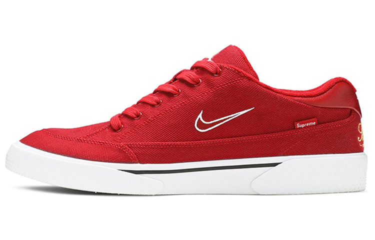 Мужские кеды Supreme x Nike GTS Gym Red (красные)