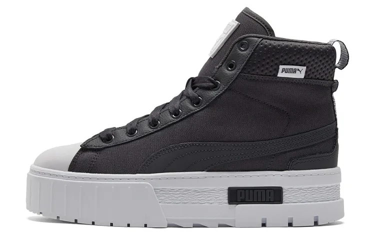 PUMA Mayze Mid Safari Casual Skateboarding Shoes Black Women's