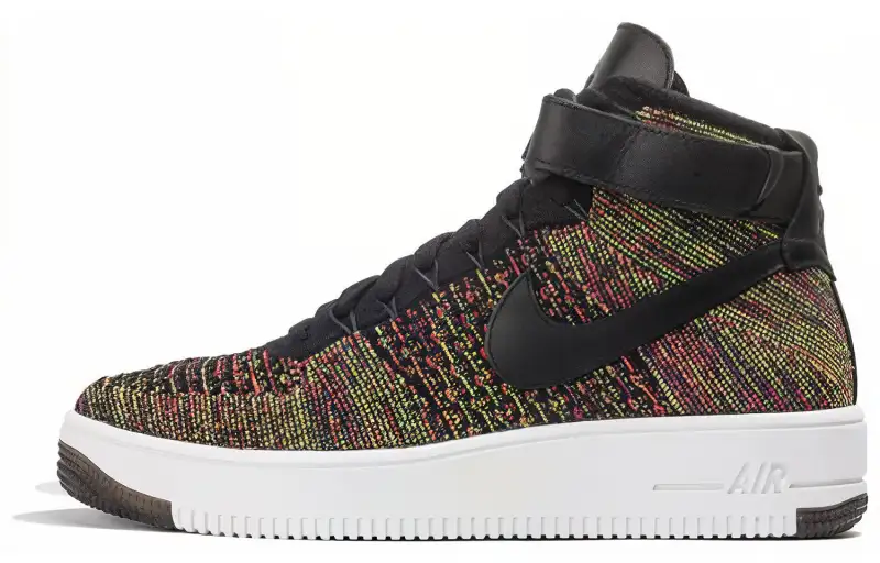 Nike Air Force 1 Mid Flyknit Multi Color Black